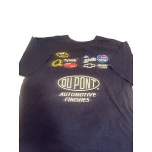 Vtg Jeff Gordon #24 T-Shirt DUPONT NASCAR Blue Size XXL